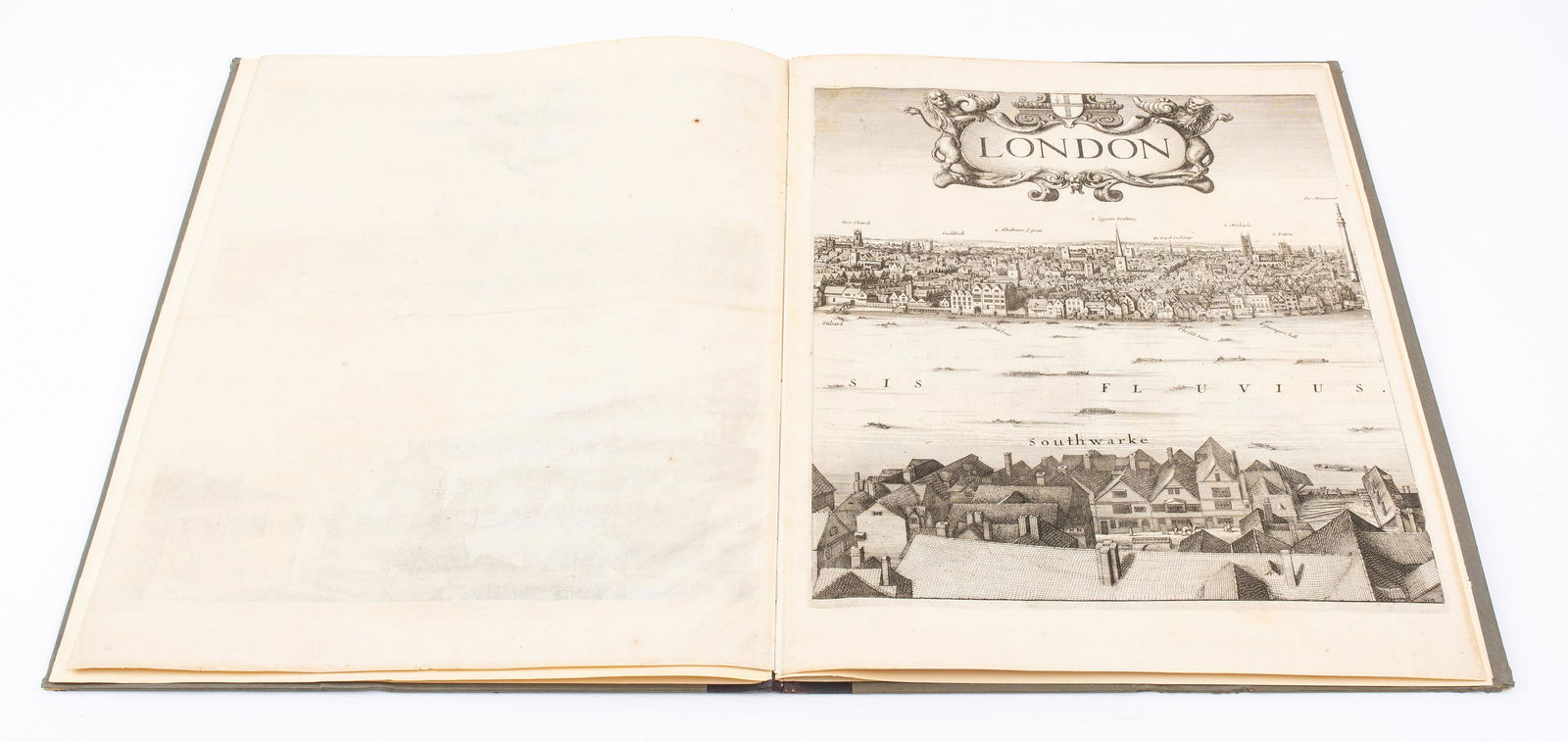 Wenceslaus Hollar, Bird's-Eye View of London, 1647 (1 of 11)