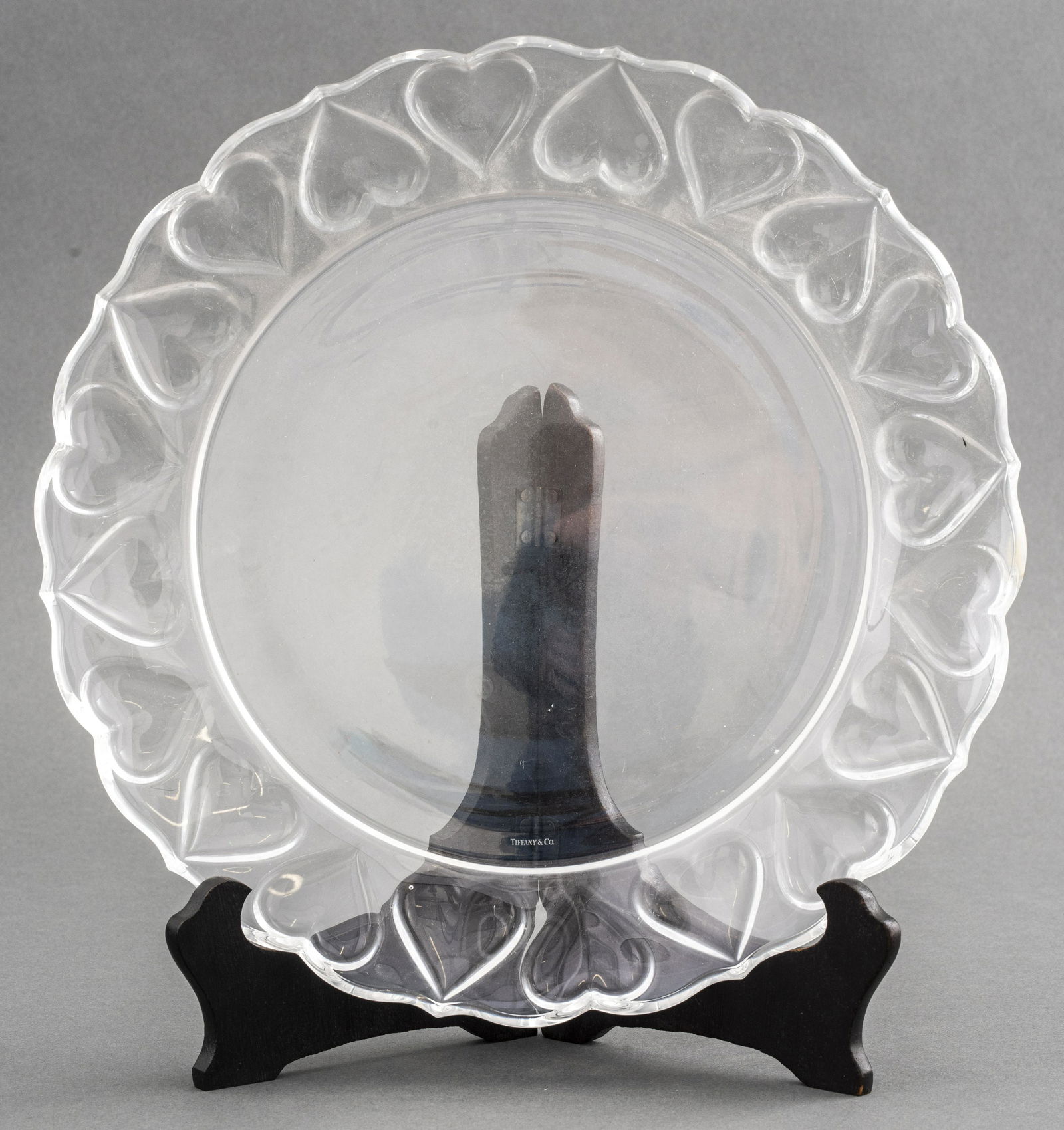 Tiffany & Co Heart Crystal Serving Platter (1 of 6)