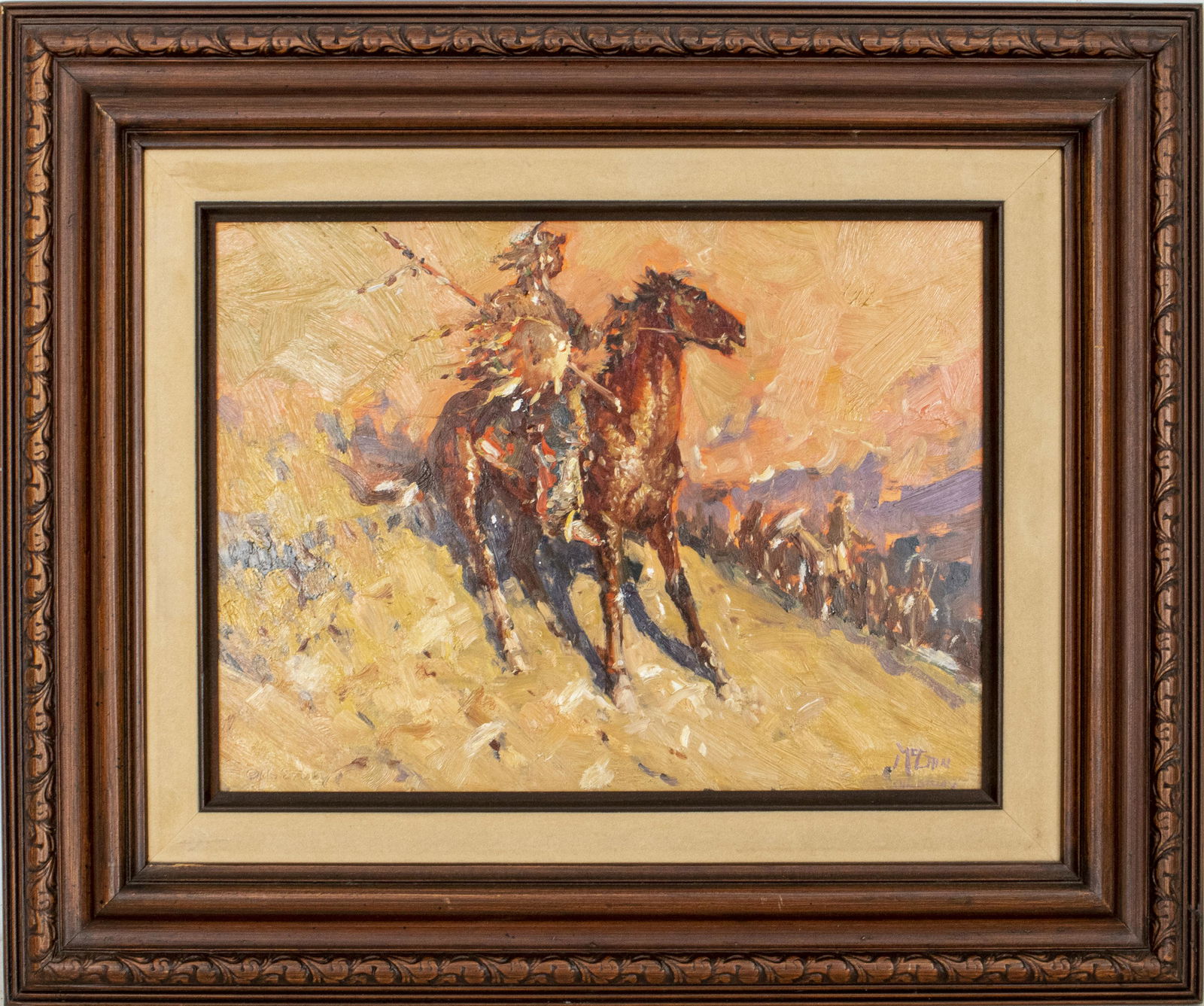 Buck McCain Western Oil on Board (1 of 7)