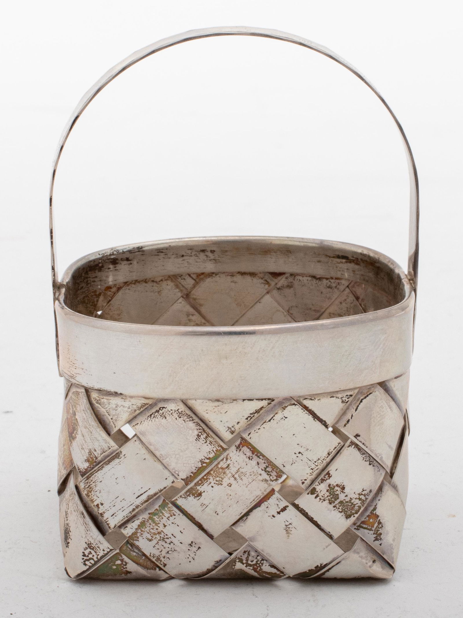 Cartier Sterling Silver Small Woven Basket (1 of 4)