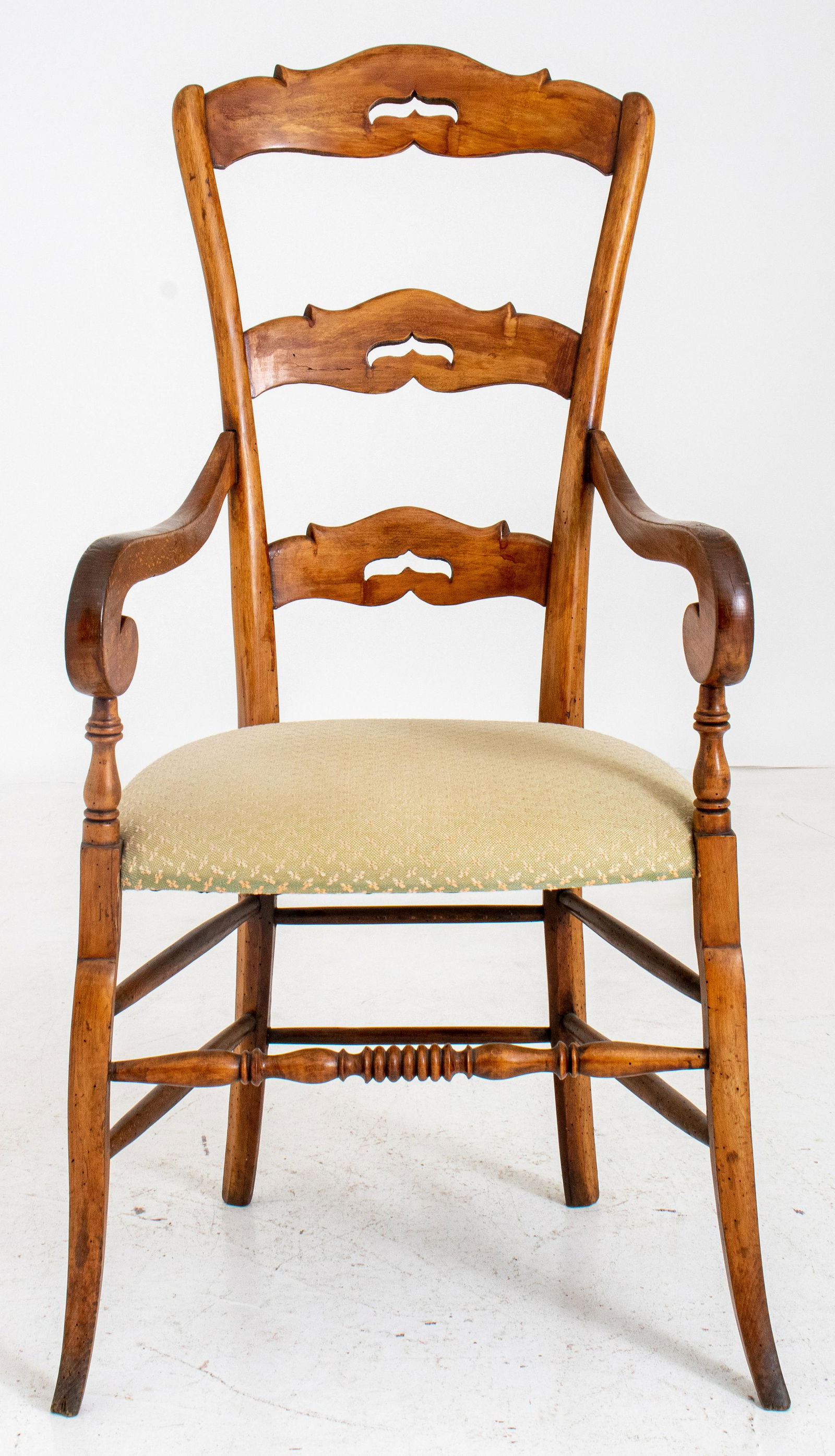 French Provincial Style Fruitwood Armchair (1 of 10)