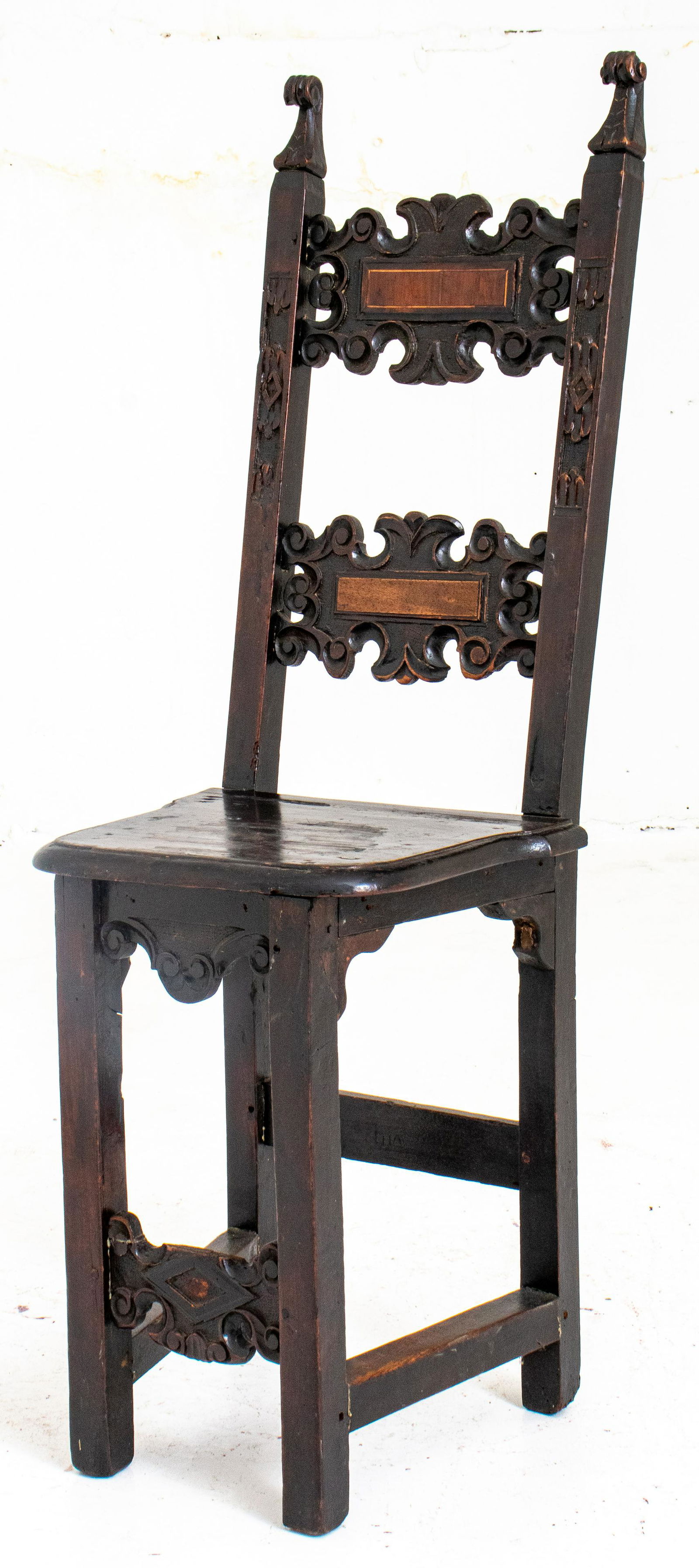 Italian Renaissance Revival Style Side Chair (1 of 8)