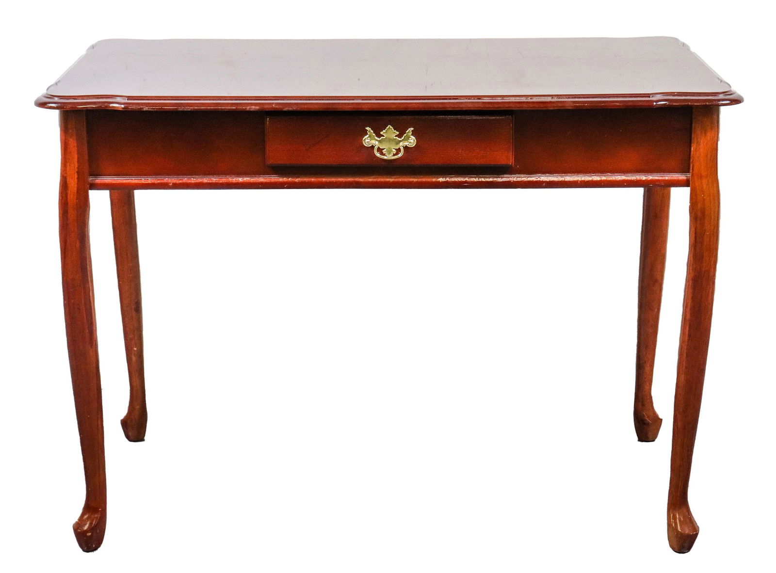 Queen Anne Style Mahogany Writing Desk (1 of 5)
