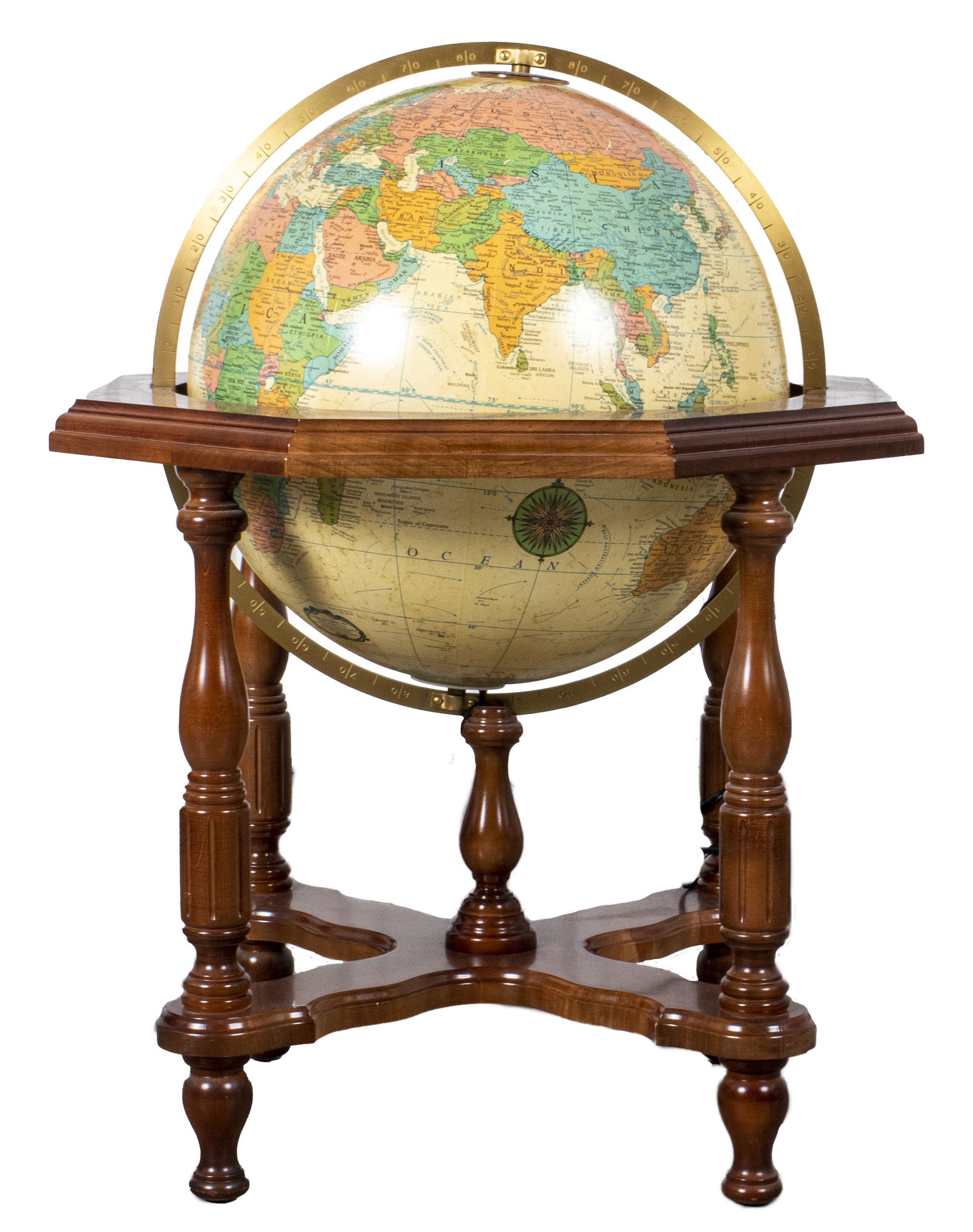 "Heirloom"  Light-Up Terrestrial Globe on Stand (1 of 11)