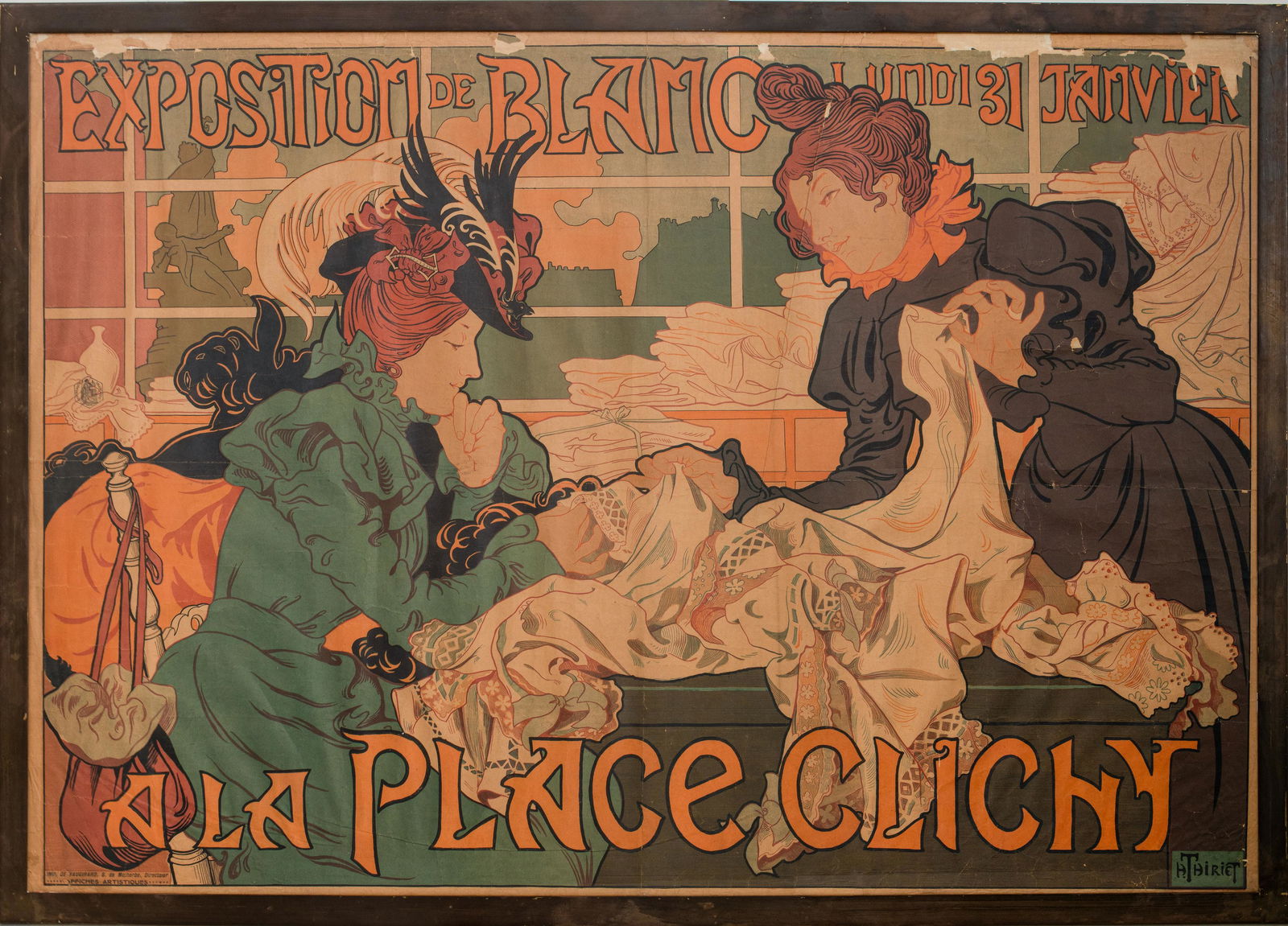 H. Thiriet "Exposition de Blanc ..." Poster, 1898 (1 of 15)