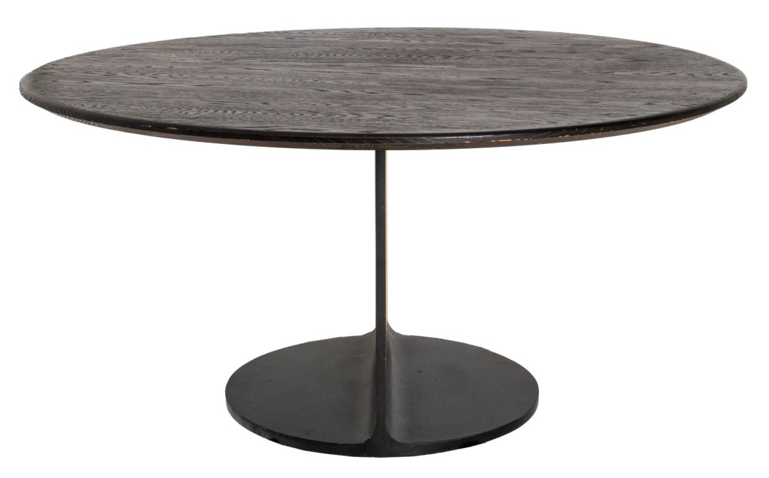 Contemporary Wood & Metal Center Table (1 of 8)