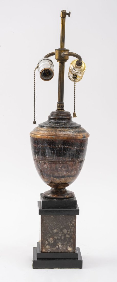 Grand Tour Manner Marble Urn Table Lamp (1 of 4)