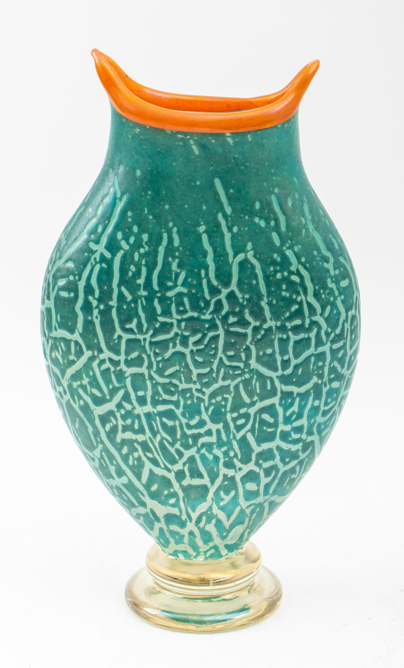 Ada Loumani French Art Glass Vase, 1994 (1 of 9)