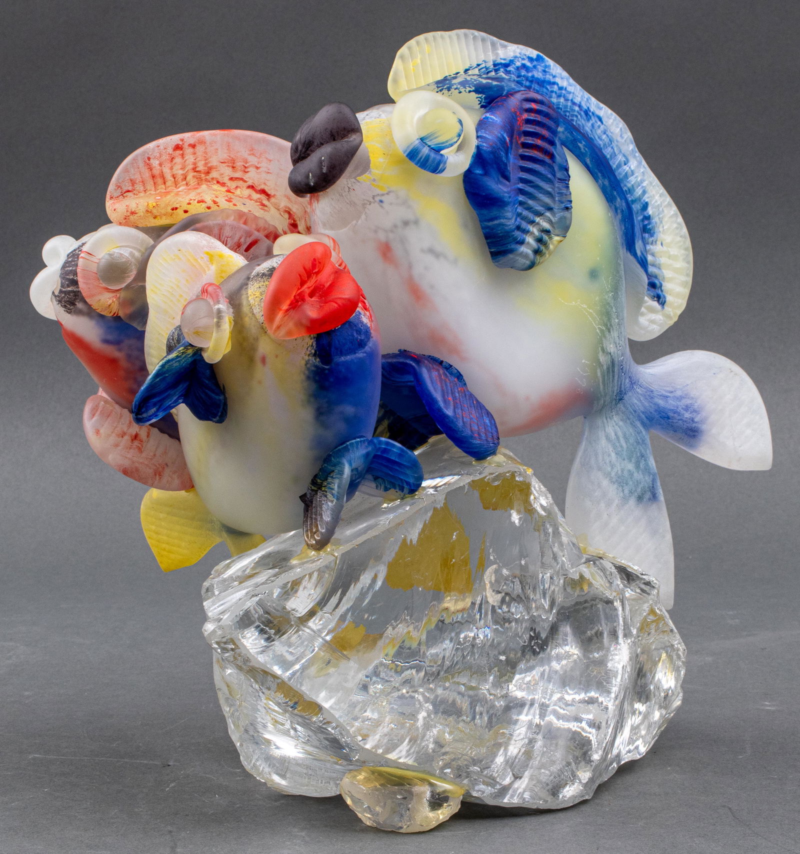 Jean-Claude Novaro Fish Art Glass Sculpture (1 of 13)