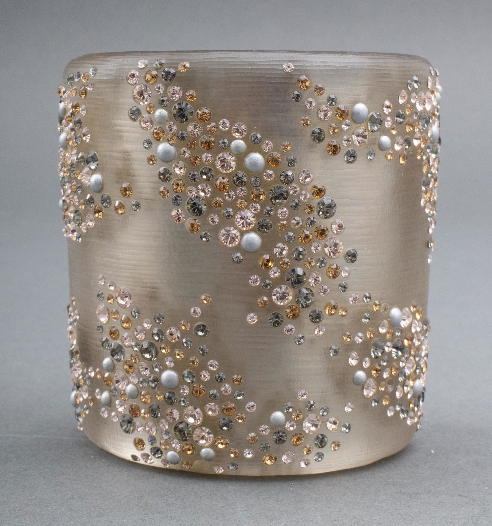 Alexis Bittar Crystal & Lucite Hinged Bangle (1 of 5)