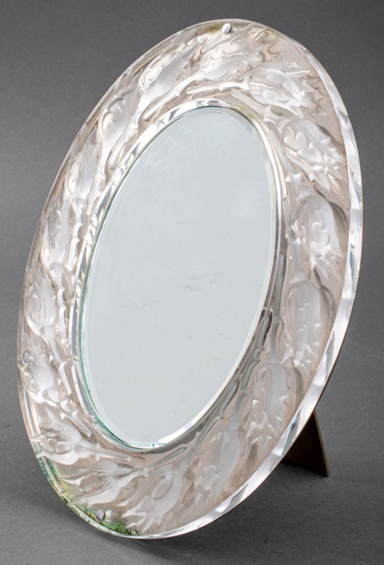 Rene Lalique "Boutons de Roses" Table Mirror (1 of 7)