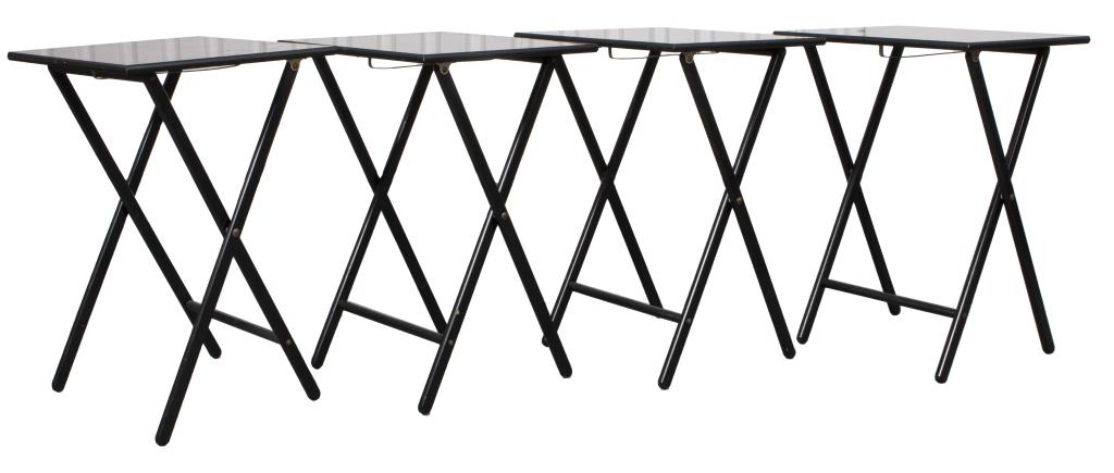 Set Of Scheibe Folding TV Tables, 4 (1 of 6)