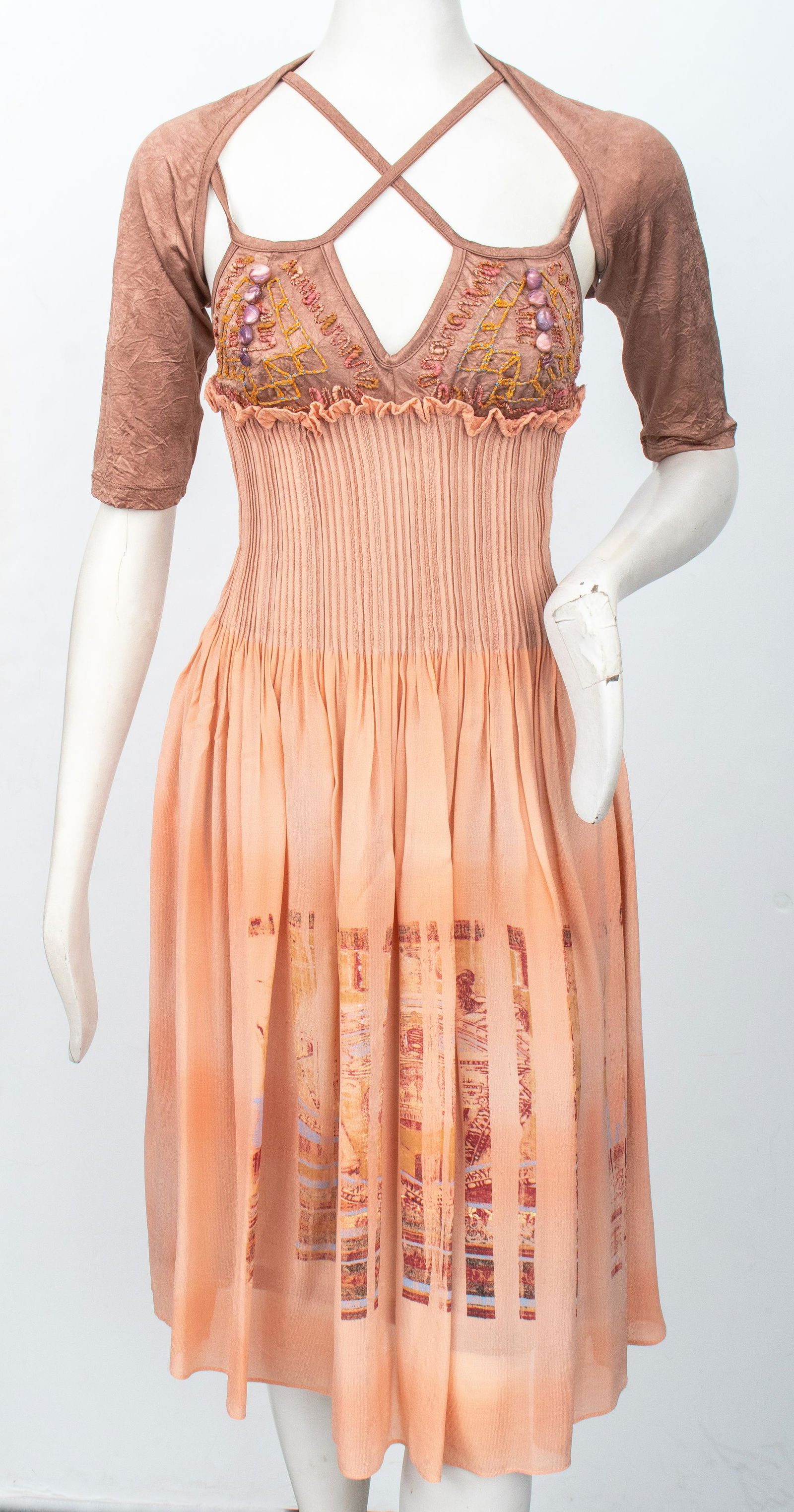 Save the Queen! Silk-Blend Summer Dress (1 of 8)