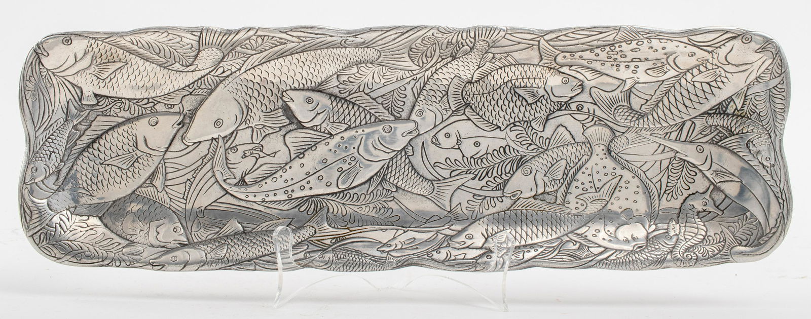 Arthur Court Silver-Toned Fish Tray (1 of 7)