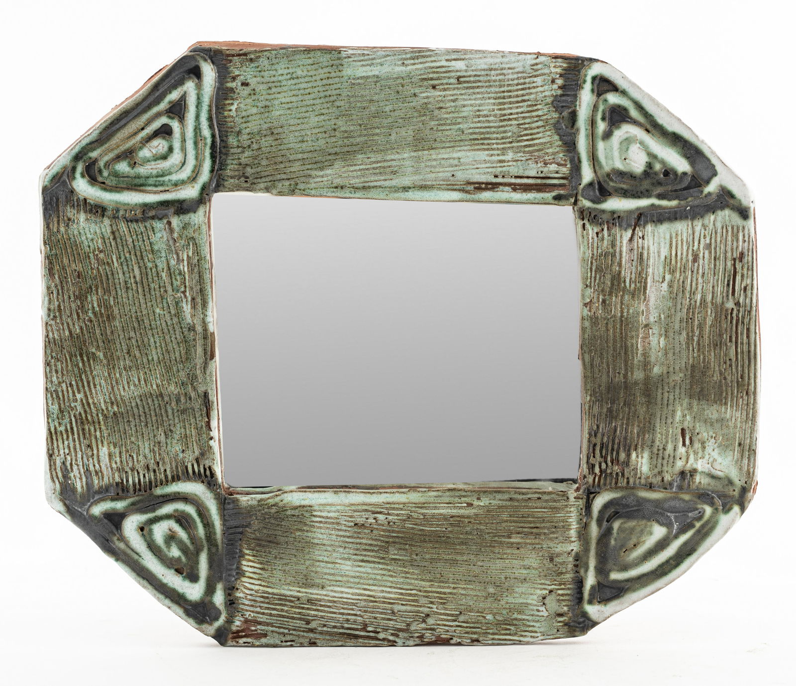 Rosa Signed Studio Art Pottery Mirror (1 of 5)