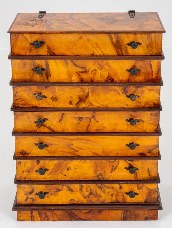 Italian Olivewood-Veneered Book-form Worktable (1 of 12)