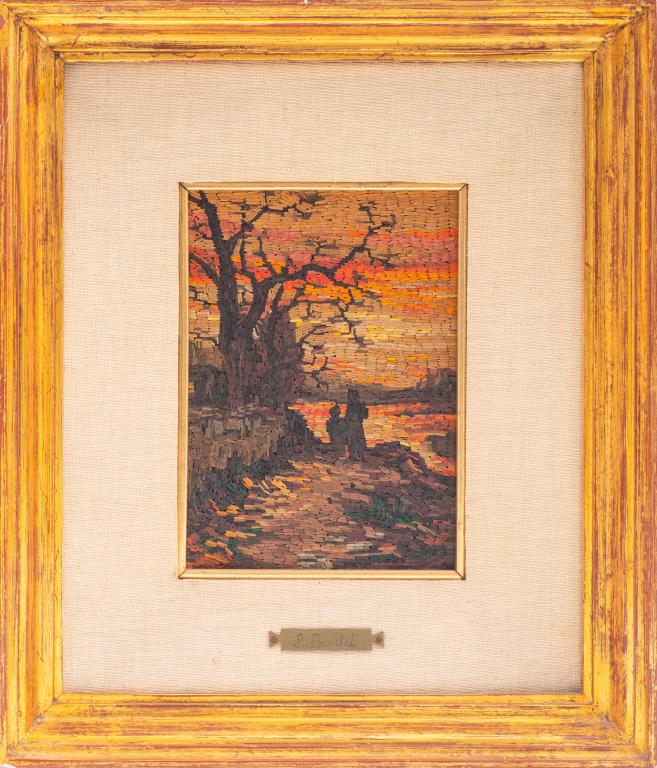 Italian Micro Mosaic Landscape Panel With Figures (1 of 8)