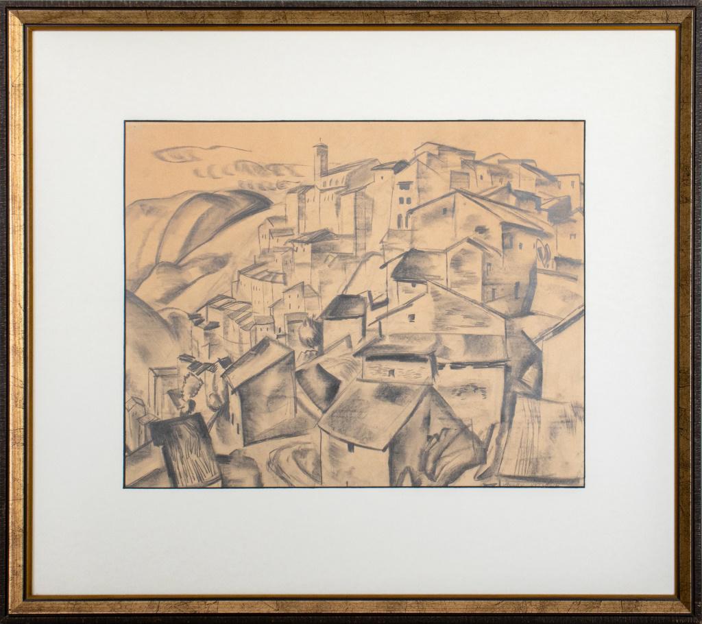 Vaclav Vytlacil "Village Scene" Graphite on Paper (1 of 11)