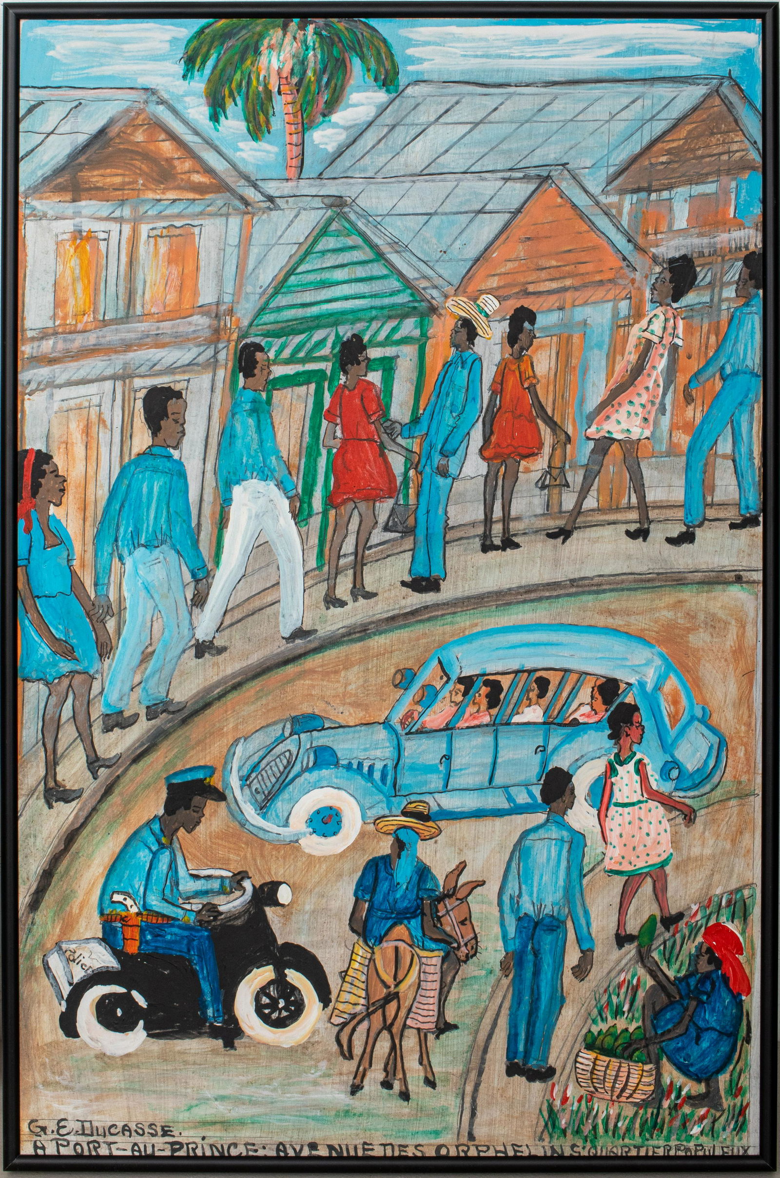 G.E. Ducasse "A Port-Au-Prince ..." Oil on Panel (1 of 12)