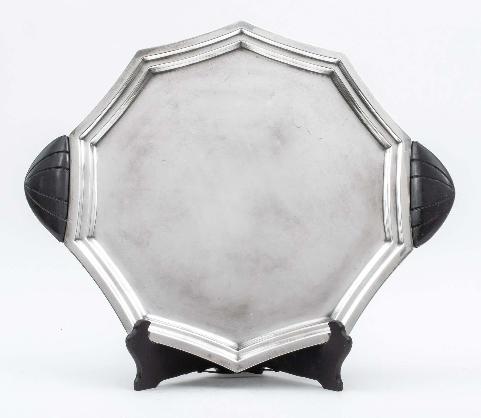 Christofle Gallia Silver Plate Tray w Bakelite (1 of 5)