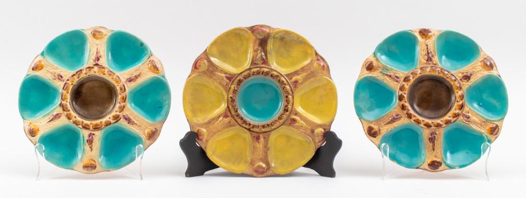 English Majolica Oyster Plates, 3 (1 of 11)