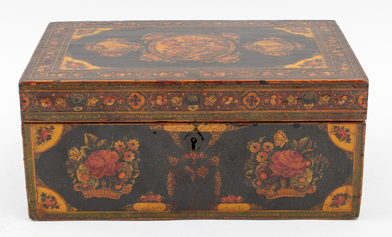 Persian Qajar Lacquered and Gilt Wood Box (1 of 13)
