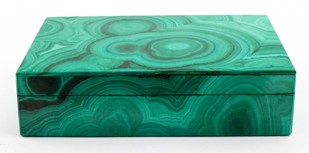 Malachite-Veneered Black Onyx Table Box (1 of 8)
