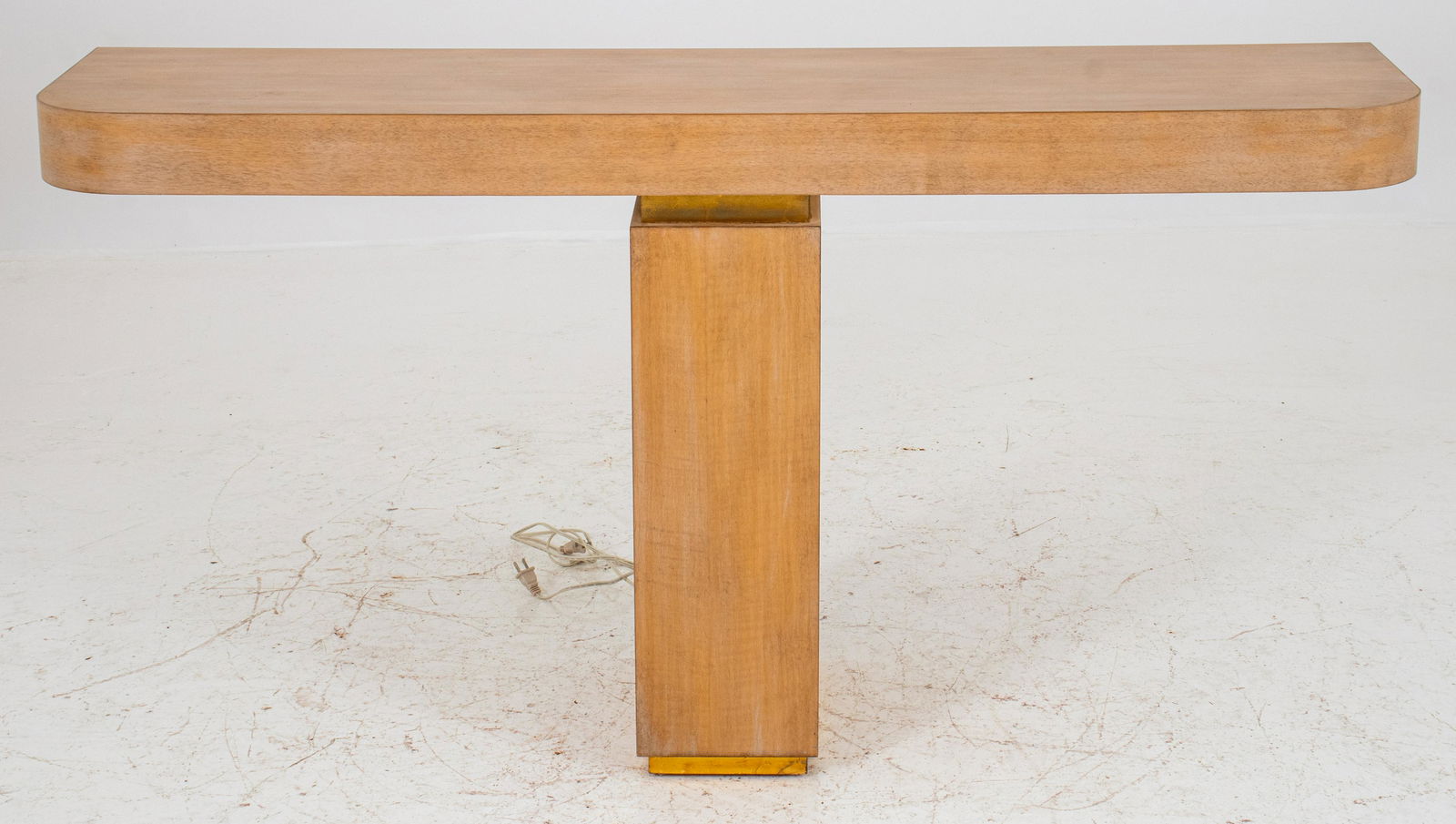 Karl Springer Style Pickled Ash Console (1 of 9)