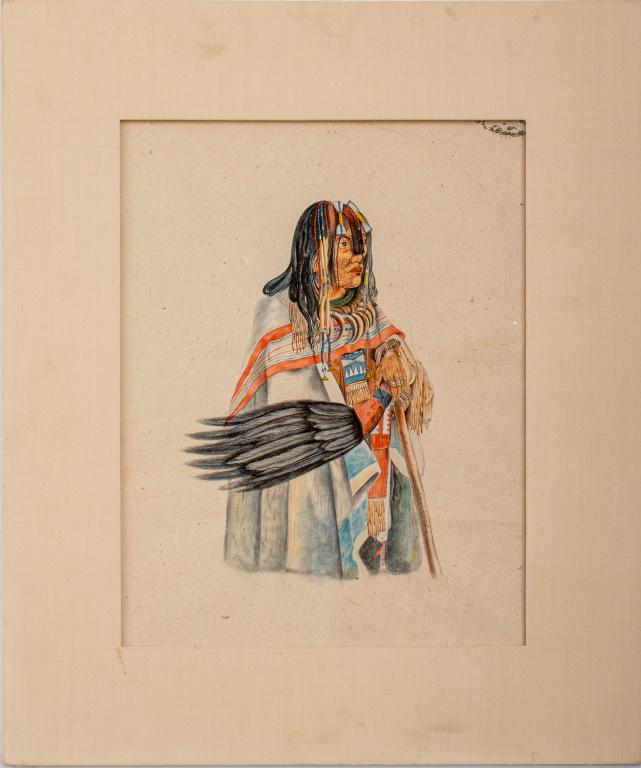 After Karl Bodmer "Piegan Blackfoot" Watercolor (1 of 9)
