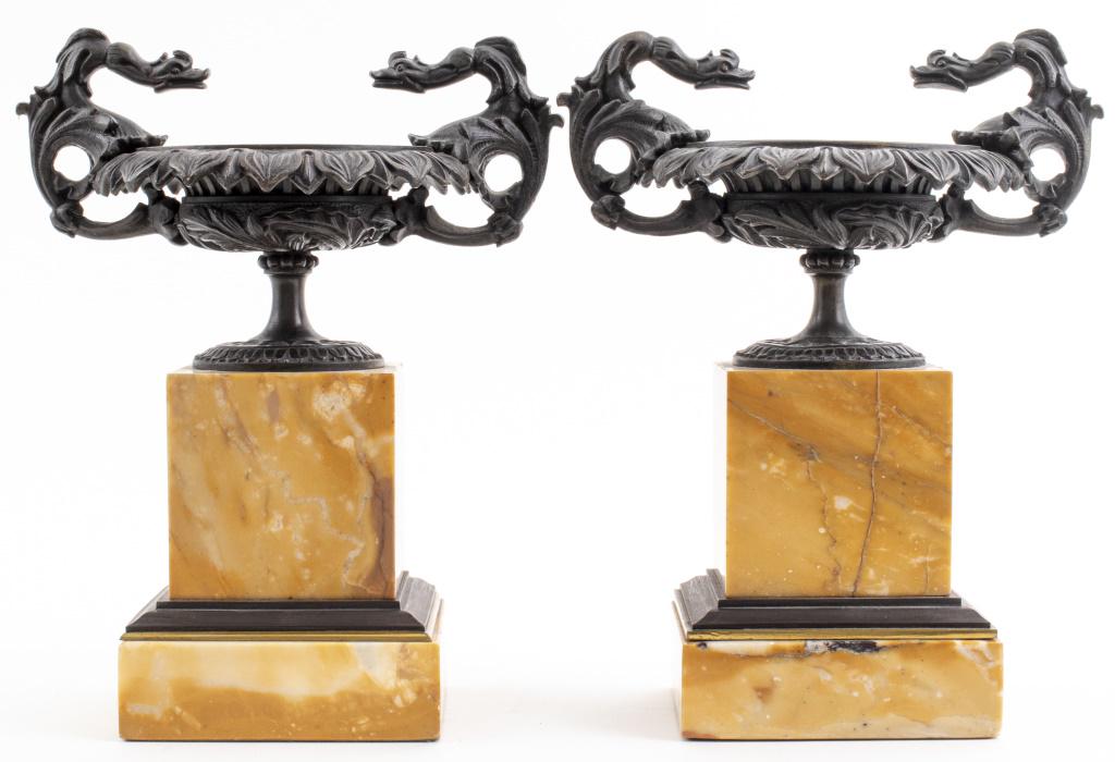 Grand Tour Style Bronze Tazza, Pair (1 of 9)