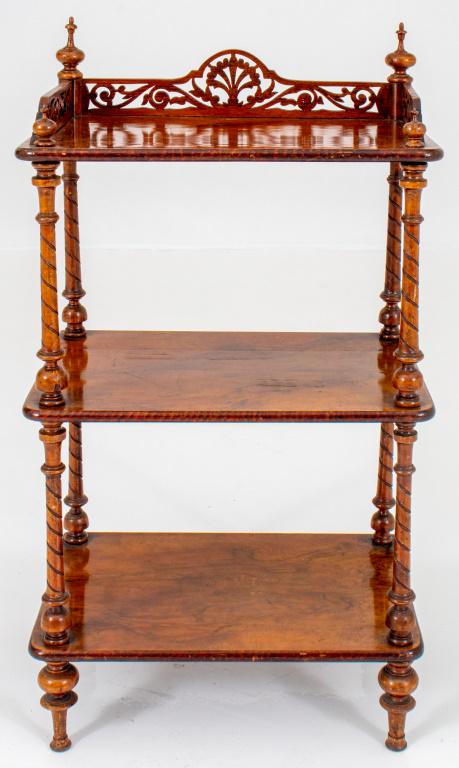 Victorian Walnut Bookcase Etagere (1 of 12)