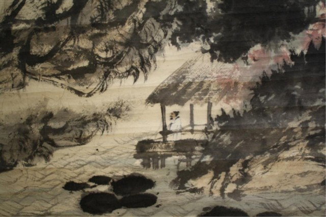 Chinese Scroll Landscape Painting attr. Fu Baoshi - 6