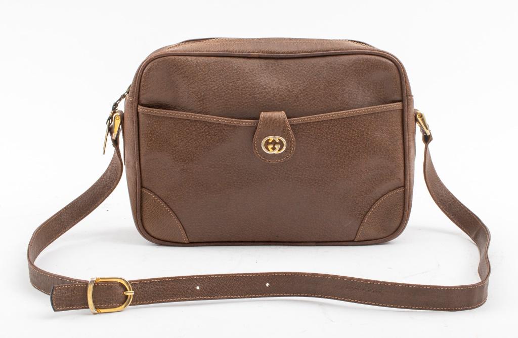 Gucci Vintage Chestnut Leather Handbag (1 of 9)