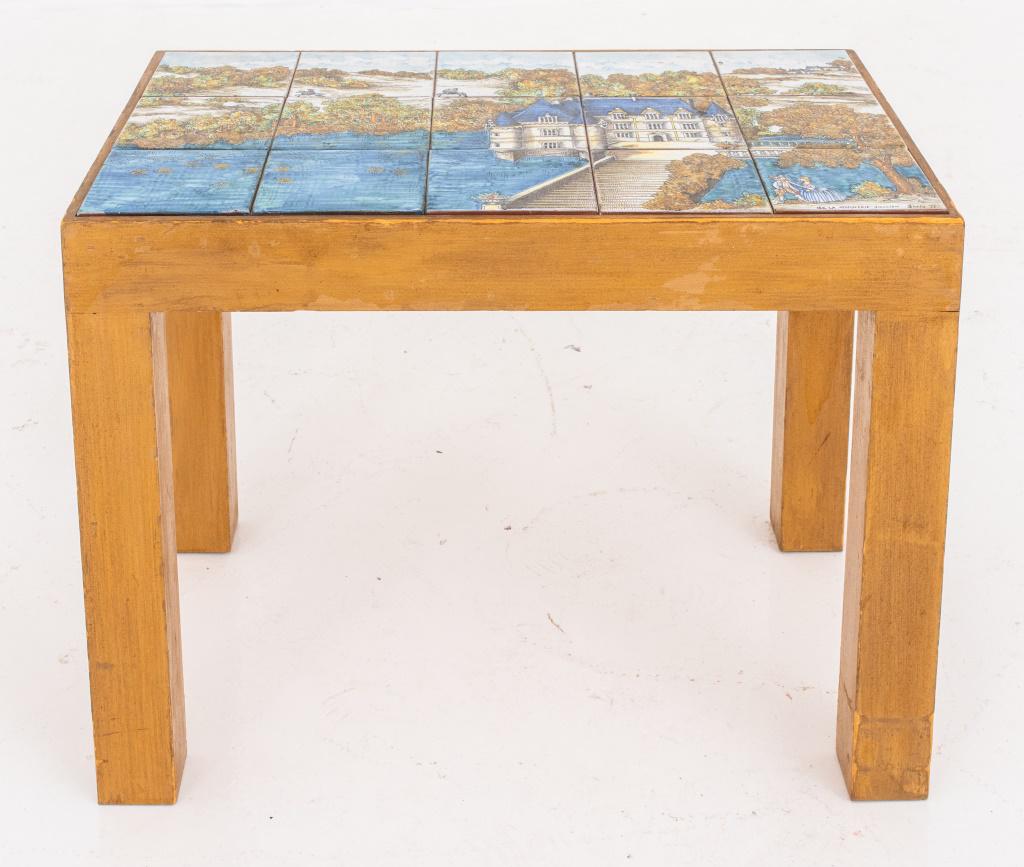 Morinerie-Jullien Faience Tile Table, 1970s (1 of 7)
