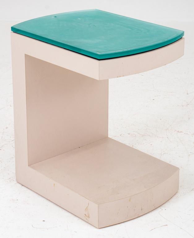 Modern Glass Top Side Table (1 of 6)