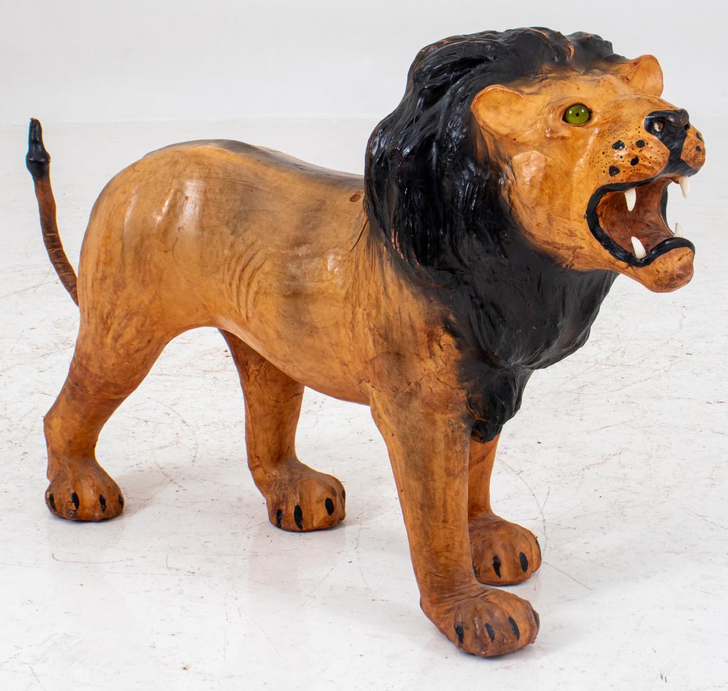 Naturalistic Papier Mache FIgure of a Lion (1 of 9)
