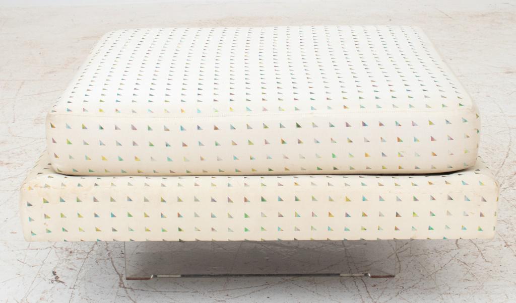 Vladimir Kagan 'Omnibus' Modern Lucite Ottoman (1 of 8)