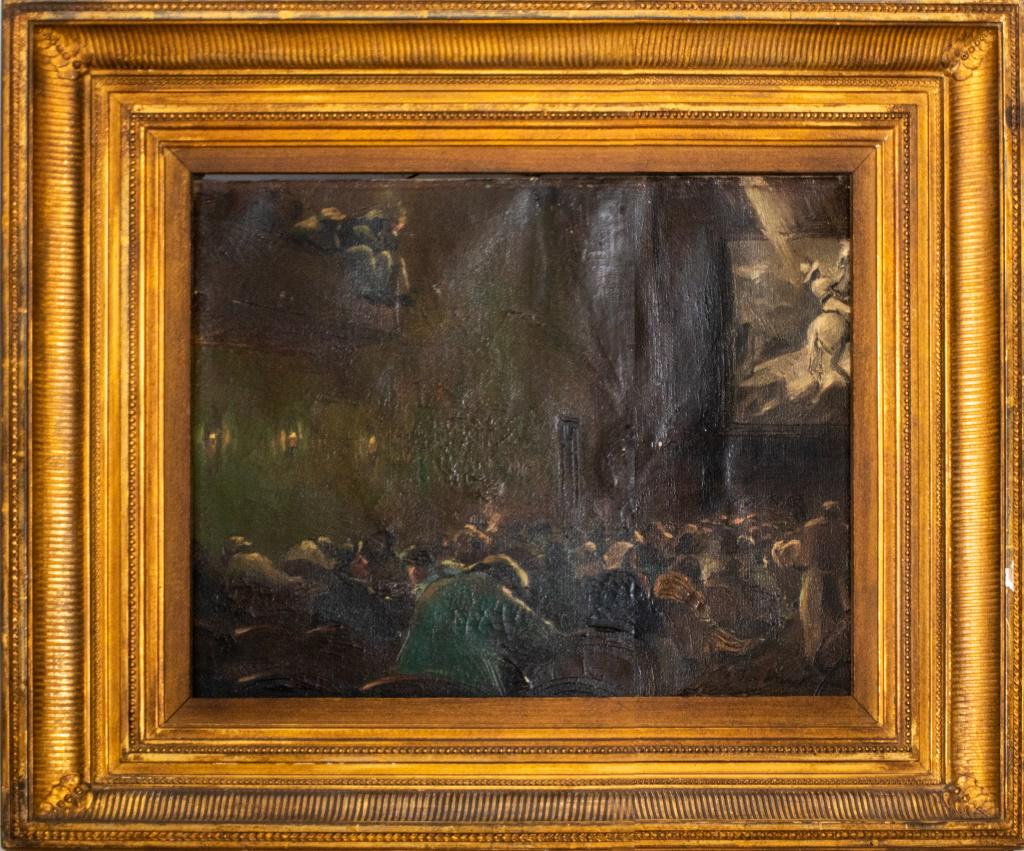 Maximilian Vanka Movie Theatre Interior Oil Canvas (1 of 11)