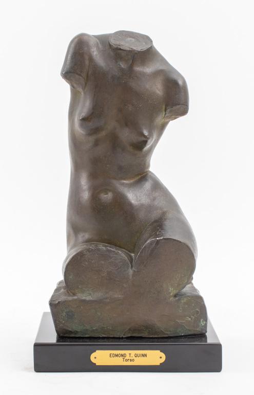 Edmund T. Quinn "Torso" Bronze Sculpture (1 of 13)