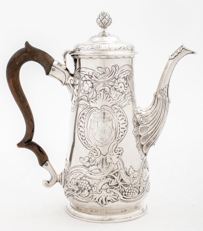 George III Irish Sterling Silver Coffee Pot (1 of 10)