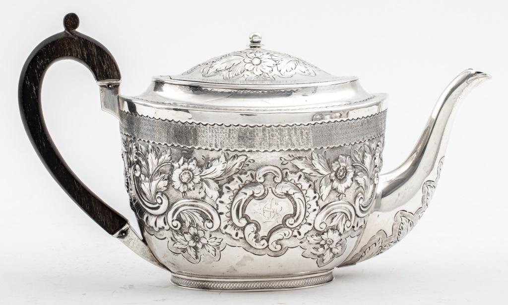 George III Sterling Silver Teapot, John Emes, 1804 (1 of 13)