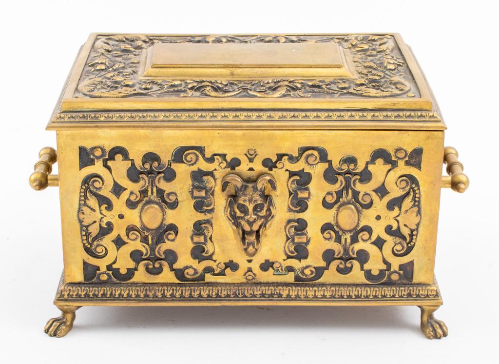 Aesthetic Movement Bronze Casket Humidor (1 of 12)