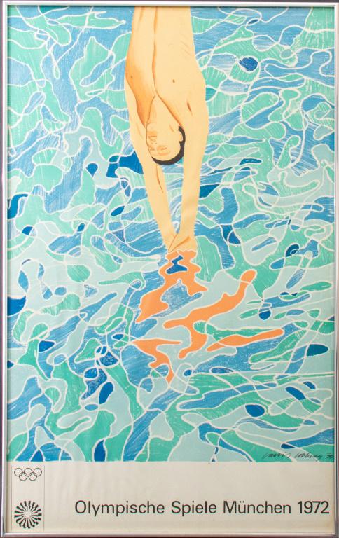 David Hockney 1972 Olympics Munich Poster (1 of 6)