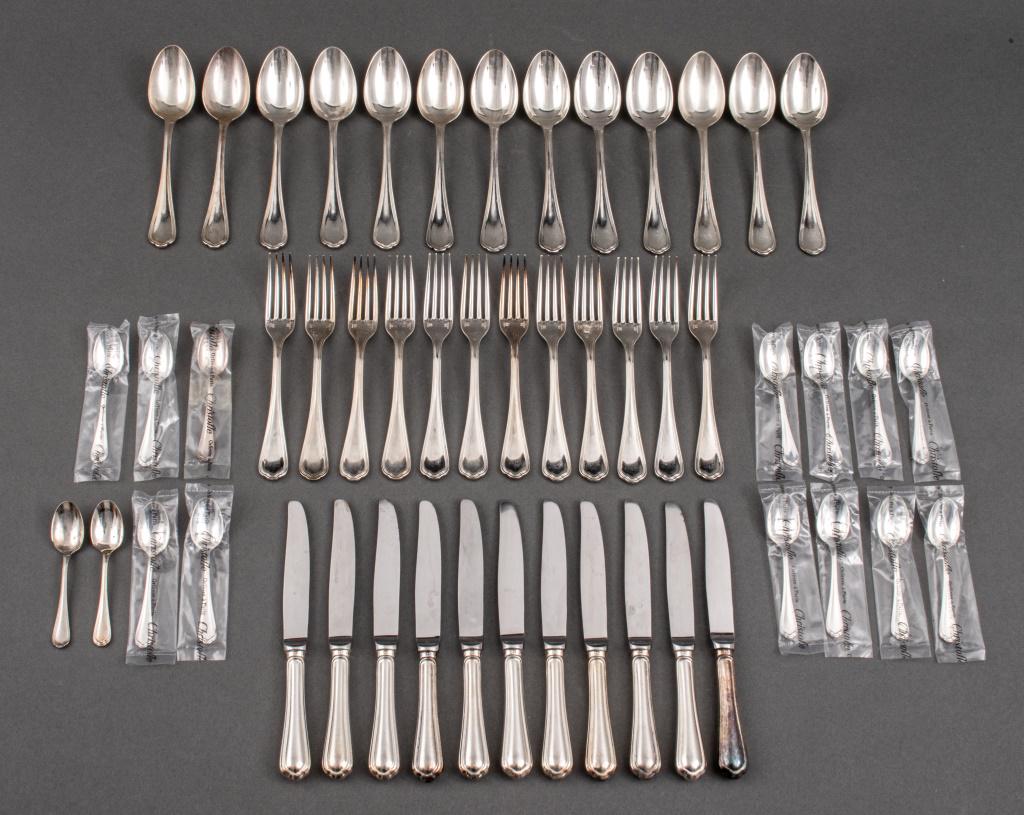 Christofle Silverplate "Spatours" Luncheon Svc, 12 (1 of 8)