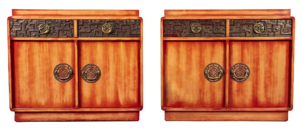 James Mont Asian Modern Peach Lacquered Dresser, 2 (1 of 11)