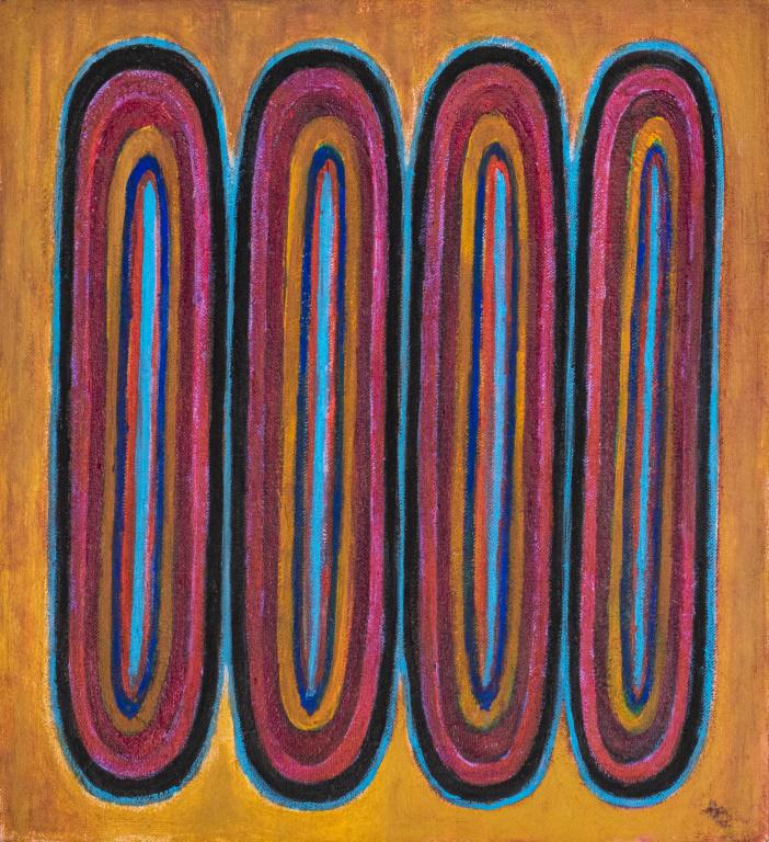 Kayo Lennar "Ribbon" Oil on Canvas (1 of 6)
