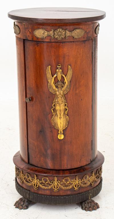 Empire Revival Mahogany Column Cabinet (1 of 12)