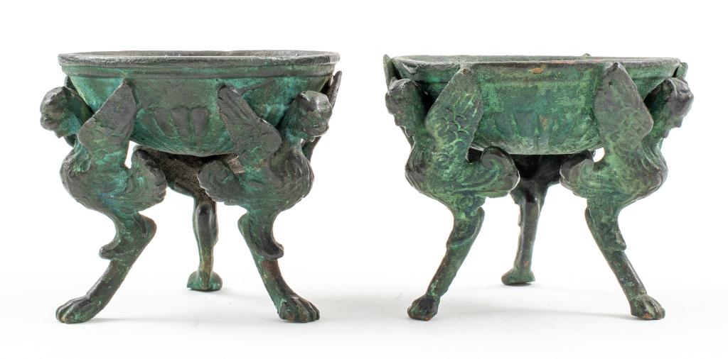 Grand Tour Pompeiian Style Bronze Bowls, Pair (1 of 8)