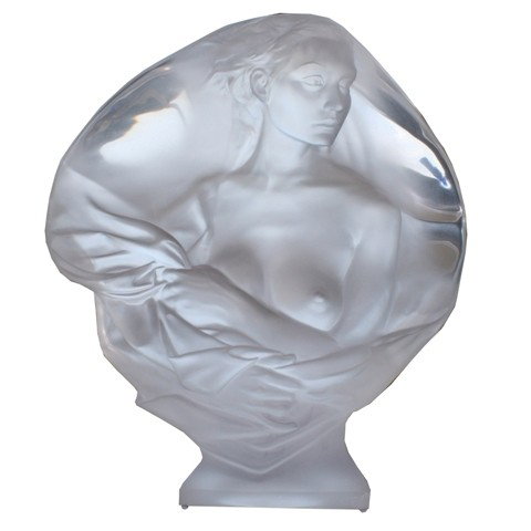 F. Hart "Contemplation" Acrylic Sculpture 1985: Acrylic sculpture of woman entitled Contemplation, Frederick E. Hart (American, 1943-1999), United States, 1985; signed and marked. Dimensions: 18"H x 16"W x 6"D