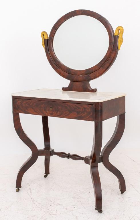 Louis Philippe Mahogany Vanity Table, c. 1840 (1 of 18)